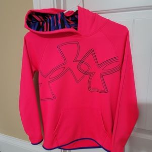 Girls Under Armour youth Large pink hoodie